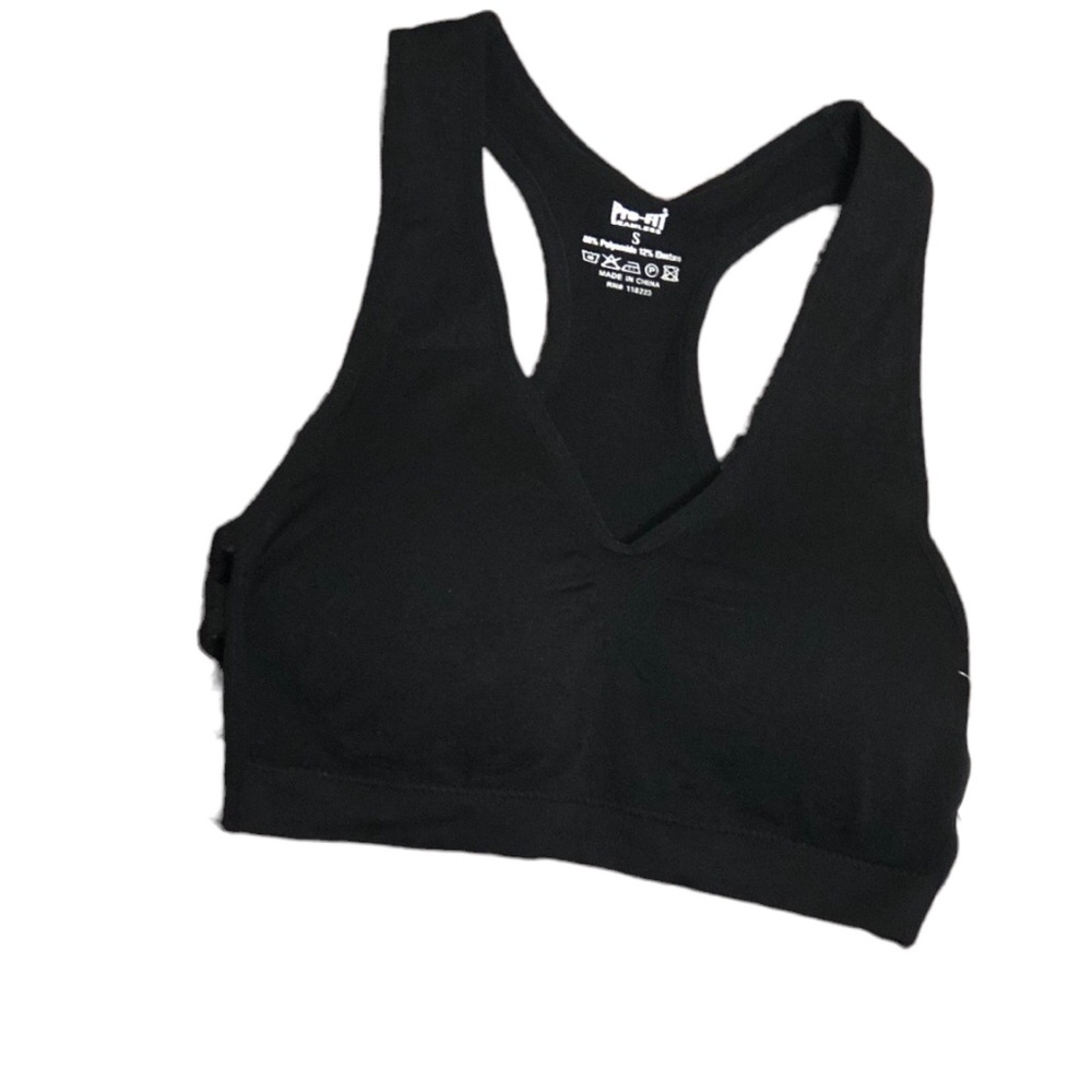 PRO FIT X-SIDE Black Sports & Fitness Bra~Small